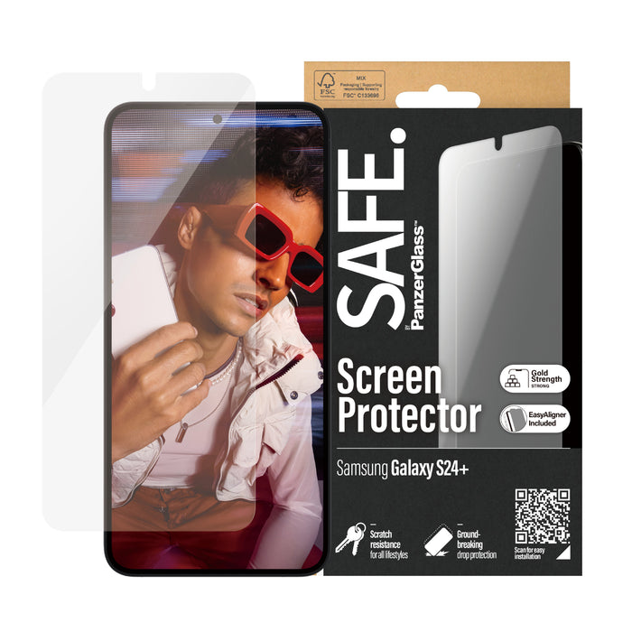 EAN 5711724956676 - PanzerGlass SAFE. by ® Screen Protector Samsung Galaxy S24+ | Ultra-Wide Fit w. EasyAligner Protector de  imagen 2