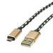 EAN 7630049612006 - ROLINE 11.02.8819 cable USB USB 2.0 0,8 m USB C Micro-USB B Negro, Oro imagen 1
