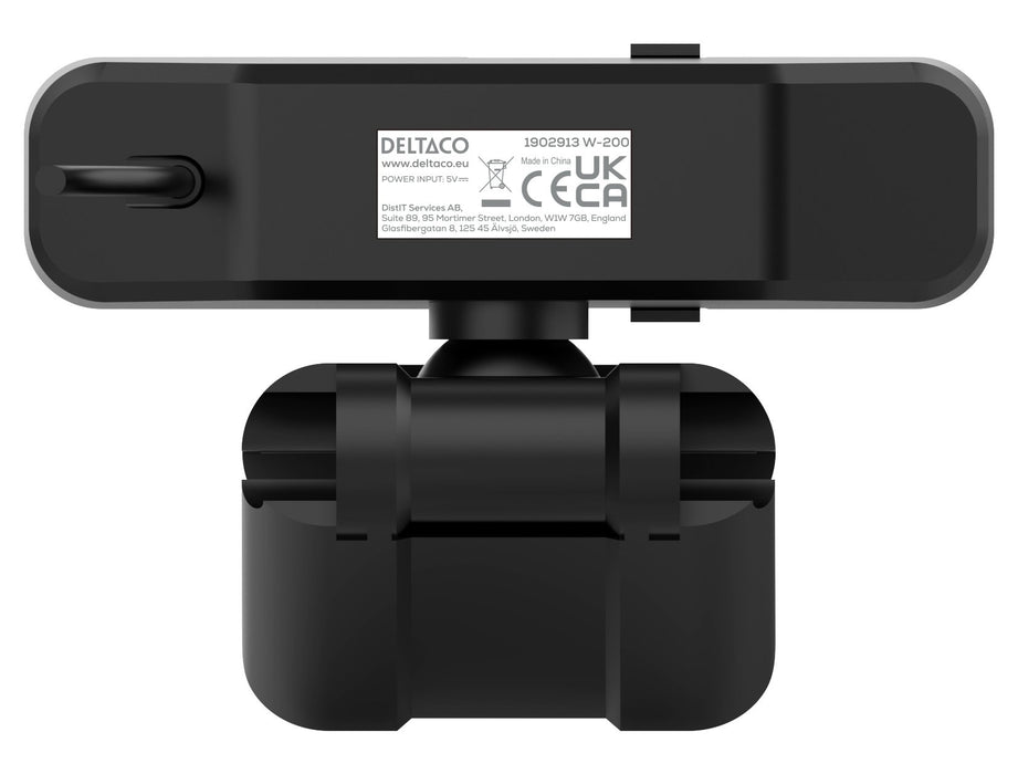 EAN 7333048068101 - Deltaco W-200 cámara web 3,7 MP 2560 x 1440 Pixeles Negro imagen 4