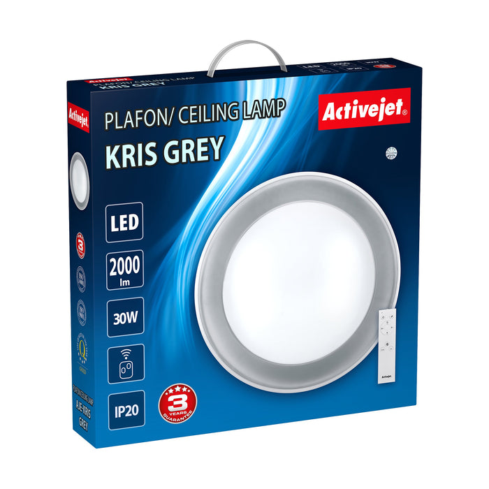 EAN 5901443112686 - Activejet Plafon LED AJE-KRIS Grey + pilot iluminación de techo Bombilla(s) no reemplazable(s) 30 W G imagen 3