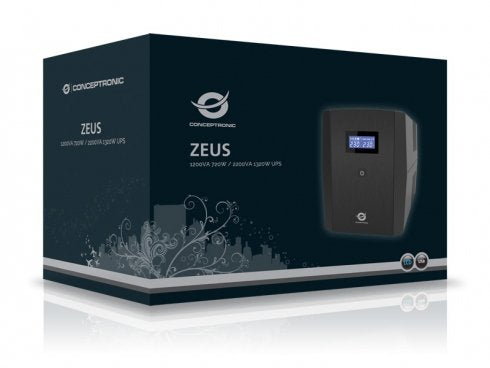 EAN 4015867204023 - Conceptronic ZEUS03E sistema de alimentación ininterrumpida (UPS) Línea interactiva 1,2 kVA 720 W 6 salid imagen 3