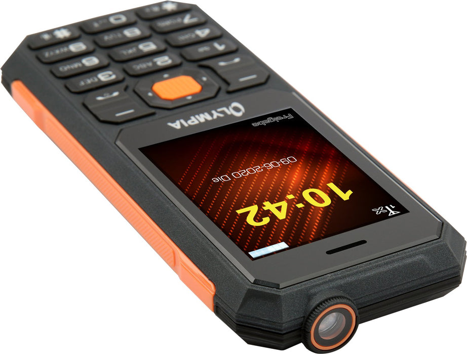 EAN 4030152022830 - Olympia Active Outdoor 6,1 cm (2.4") 112 g Negro, Naranja Teléfono básico imagen 4