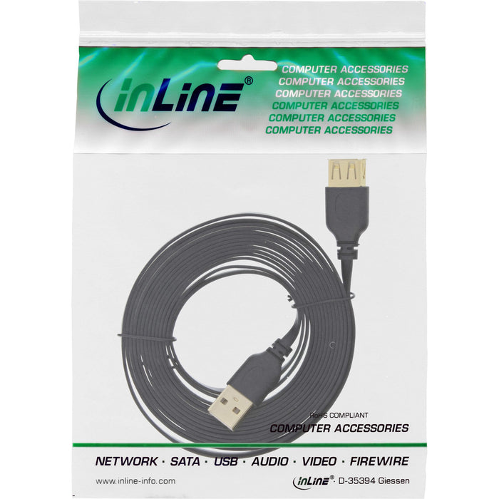 EAN 4043718178780 - InLine 34650F cable USB USB 2.0 0,5 m USB A Negro imagen 3