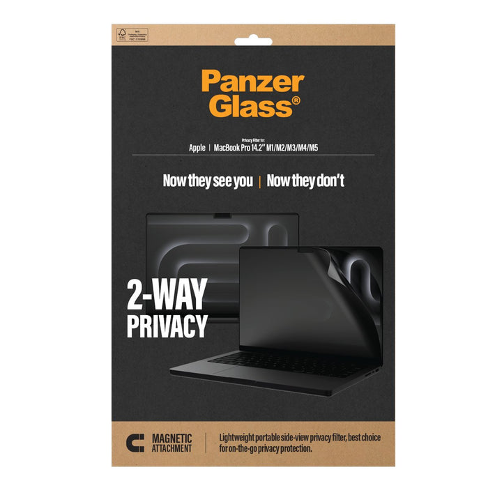 EAN 5715685043215 - PanzerGlass ® Magnetic 2-Way Privacy Film Screen Protector MacBook Pro 14.2" M5 | M4 | M3 | M2 | M1 Prote imagen 3