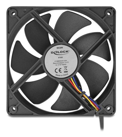 EAN 4043619673032 - DeLOCK 67303 sistema de refrigeración para ordenador Carcasa del ordenador Ventilador 12 cm Negro 1 pieza imagen 1