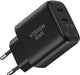 EAN 1146362400009 - Vision TC-PUSBCEU/65 cargador de dispositivo móvil Universal Negro Corriente alterna Carga rápida Interio imagen 2