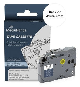 EAN 4260664877547 - MediaRange MRBTZN221 cinta para impresora de etiquetas Negro sobre blanco imagen 1