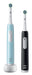 EAN 8001090915016 - Oral-B Pro 1 PRO1CRSDUO cepillo eléctrico para dientes Adulto Cepillo dental oscilante Negro, Turquesa, B imagen 1
