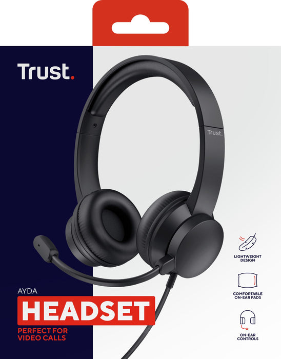 EAN 8713439250879 - Trust Ayda Auriculares Alámbrico Diadema Llamadas/Música Negro imagen 7