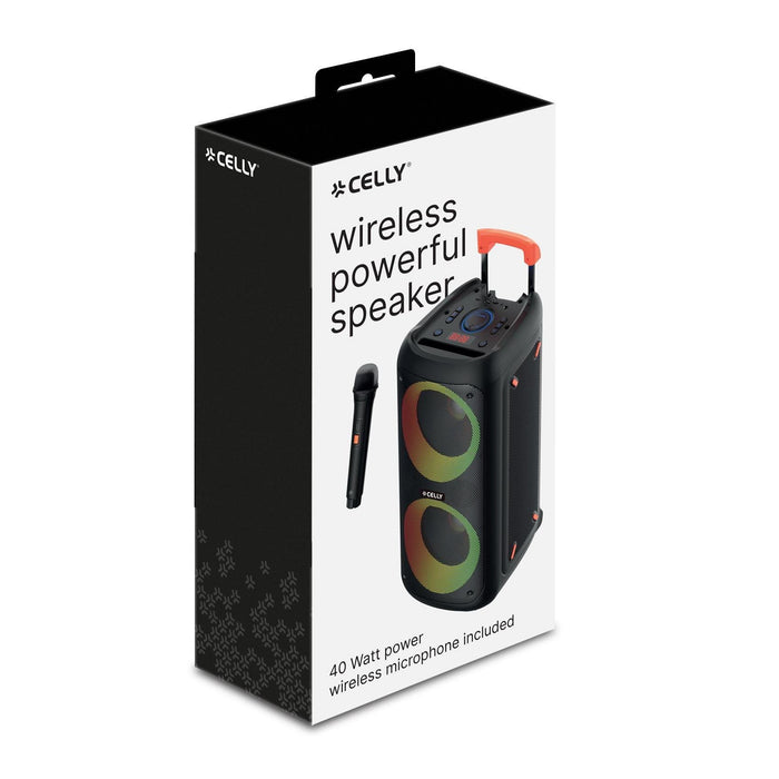 EAN 8021735218036 - Celly PARTYSPEAKERWLM altavoz portátil o de fiesta Altavoz para fiestas Negro 40 W imagen 10