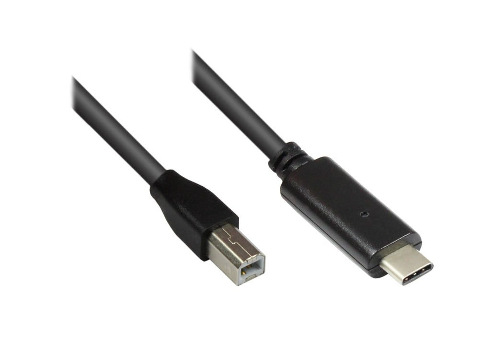 EAN 4014619721597 - Alcasa 2510-CB010 cable USB USB 2.0 1 m USB B USB C Negro imagen 1
