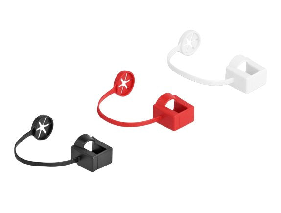 EAN 4043619669738 - DeLOCK 66973 tapa de seguridad para enchufe RJ-45 Negro, Rojo, Blanco 50 pieza(s) imagen 1