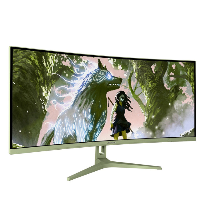 EAN 0850054766984 - Arozzi Nova 34″ Curved pantalla para PC 86,4 cm (34") 3440 x 1440 Pixeles 4K Ultra HD LED Verde imagen 2
