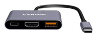 EAN 5291485016784 - Canyon DS-4 USB Tipo C 10000 Mbit/s Gris imagen 1