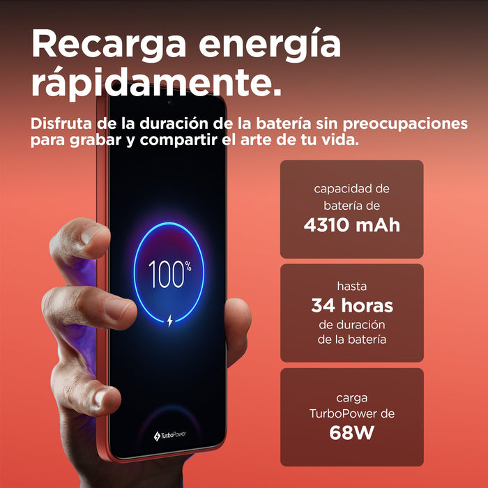 EAN 8033779076435 - Motorola edge 50 Neo 16,1 cm (6.36") SIM doble Android 14 5G USB Tipo C 12 GB 512 GB 4310 mAh Rojo imagen 8