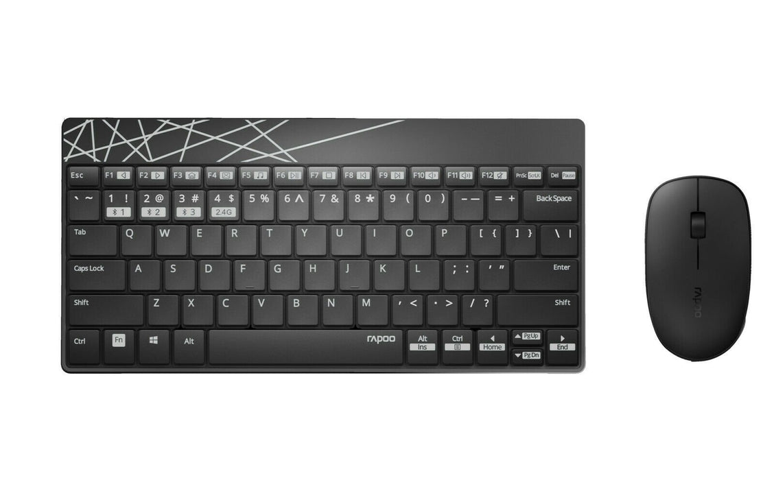 EAN 6940056181299 - Rapoo 8000M teclado Ratón incluido Universal Bluetooth QWERTZ Alemán Negro imagen 2