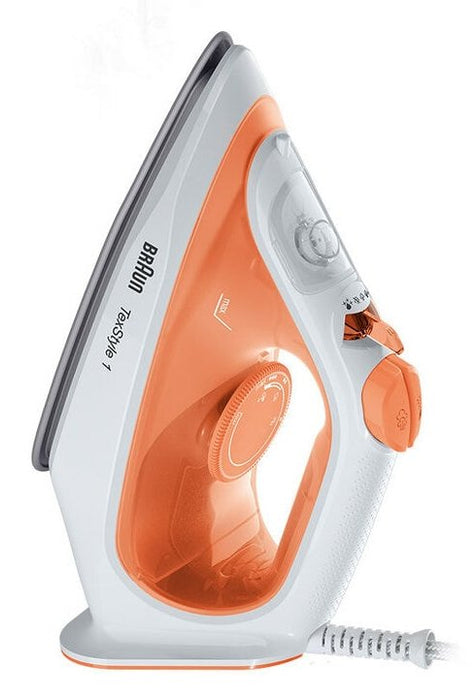 EAN 8021098000767 - Braun TexStyle 1 SI1009OR Plancha a vapor Suela antiadherente 1900 W Naranja, Blanco imagen 2
