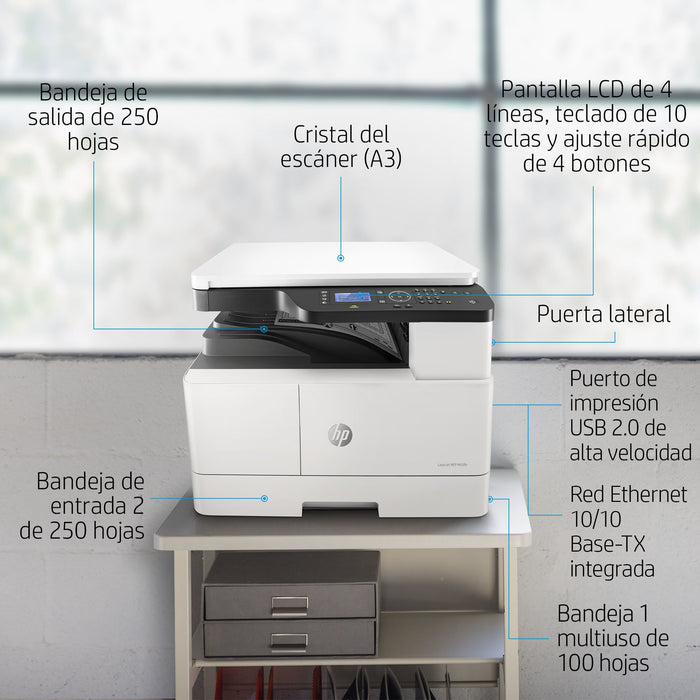 EAN 0194441129908 - HP LaserJet M438n Laser A3 1200 x 1200 DPI 24 ppm imagen 10