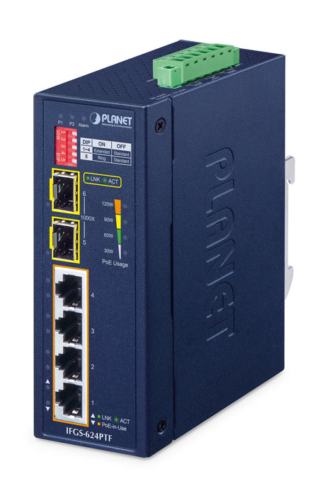 EAN 4711605288118 - PLANET Netzwerkgeräte No administrado Fast Ethernet (10/100) Energía sobre Ethernet (PoE) Azul imagen 1