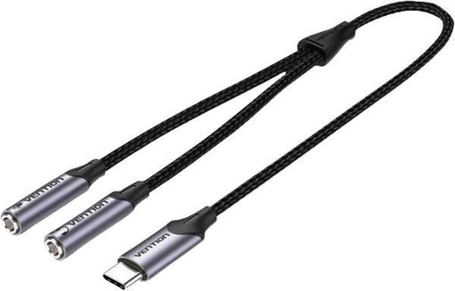 EAN 6922794751521 - Vention BGPHY cable de audio 0,3 m 3,5mm TRS USB Tipo C Negro imagen 1