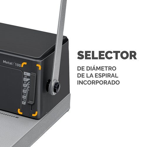 EAN 8423274999924 - Fellowes Metal 100 perforador de papel 20 hojas Negro, Gris imagen 3