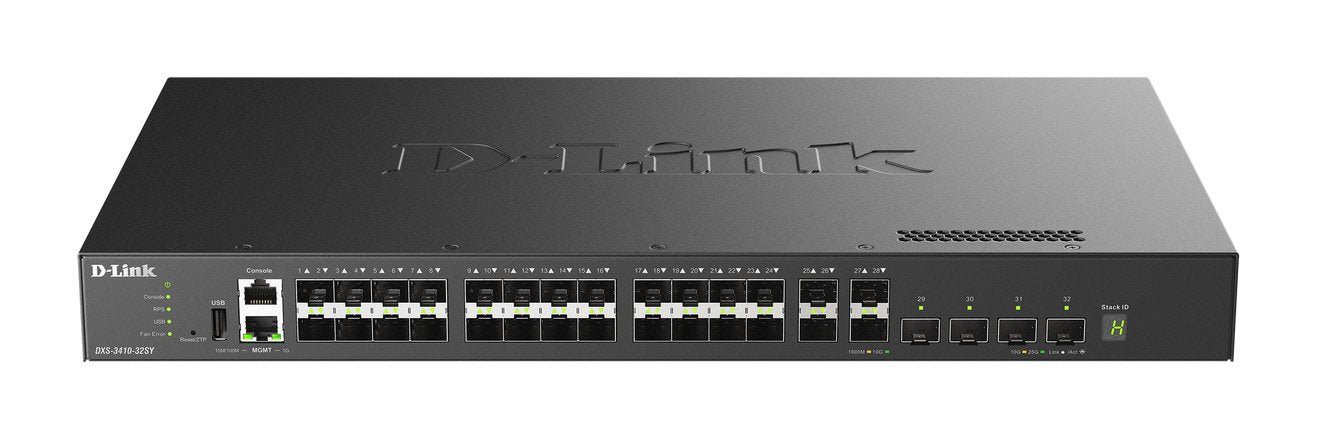 EAN 0790069473494 - D-Link DXS-3410-32SY switch Gestionado L3 Negro imagen 1