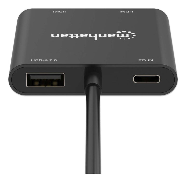 EAN 766623154321 - Manhattan 154321 adaptador de cable de vídeo 0,15 m USB Tipo C 2 x HDMI Negro imagen 8