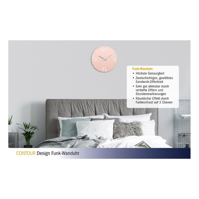 EAN 4009816032461 - TFA-Dostmann 60.3536.16 reloj de mesa o pared Alrededor Albaricoque, Blanco imagen 4