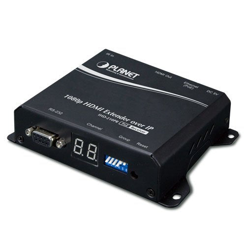 EAN 4711605282512 - PLANET IHD-210PR extensor audio/video Receptor AV Negro imagen 1