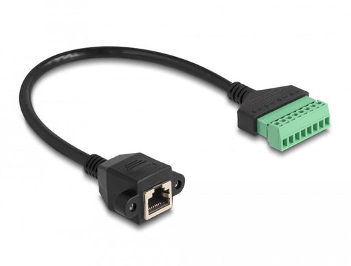 EAN 4043619660544 - DeLOCK 66054 cable de red Negro, Verde 0,3 m Cat6 U/UTP (UTP) imagen 1