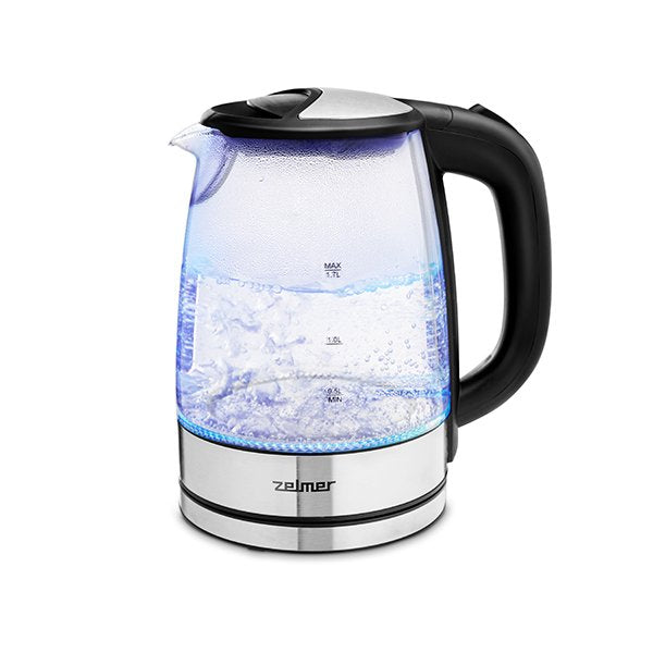 EAN 5908269346776 - Zelmer ZCK8024 tetera eléctrica 1,7 L 2200 W Negro, Transparente imagen 3