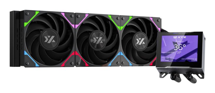 EAN 6978262010492 - XYZ HYDROVIEW AIO 360 Procesador Sistema de refrigeración líquida todo en uno 12 cm Negro 1 pieza(s) imagen 1