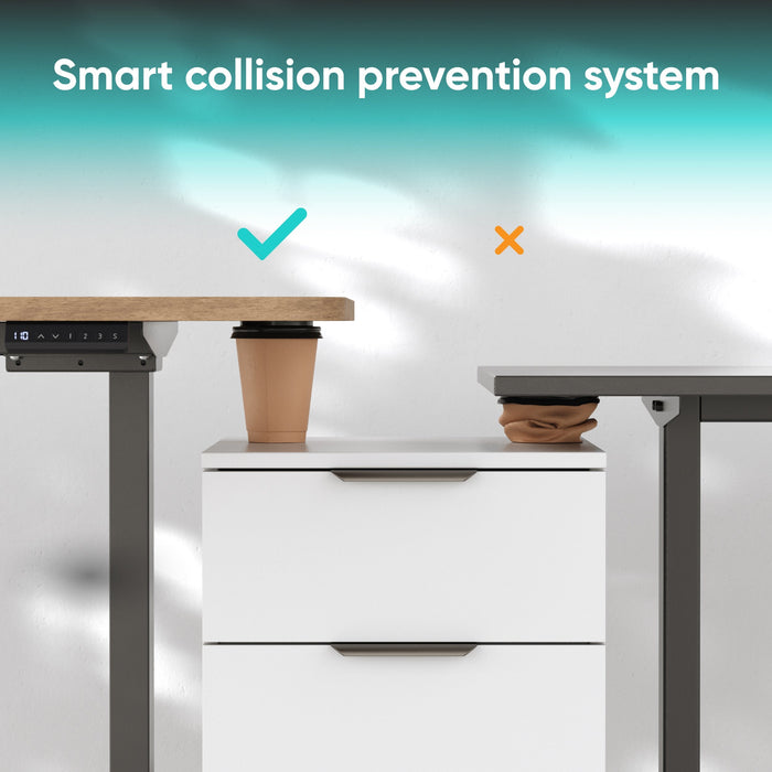 EAN 4262392440468 - ONKRON CDF222E-B estructura regulable para escritorio Eléctrico 2 pata(s) Negro imagen 6