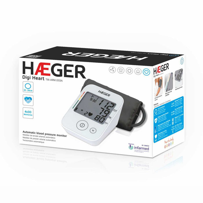 EAN 5608475009761 - Haeger TM-ARM.003A tensiómetro Antebrazo Automático 4 usuario(s) imagen 2