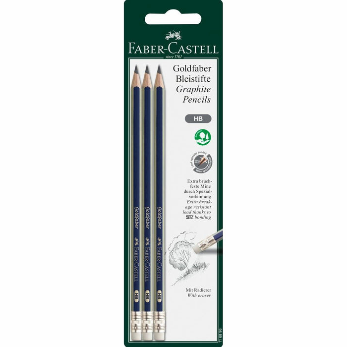 EAN 4005401168966 - Faber-Castell 116896 lápiz de grafito HB 3 pieza(s) imagen 1