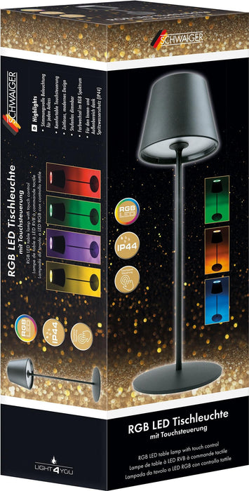 EAN 4004005039368 - Schwaiger TILA0203 lámpara de mesa 0,2 W LED Negro imagen 5