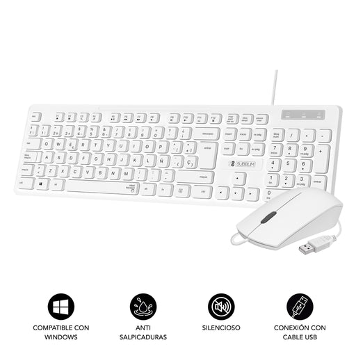 EAN 8436586742553 - SUBBLIM SUBKBC-CSSK02 teclado Ratón incluido Universal QWERTY Español imagen 2