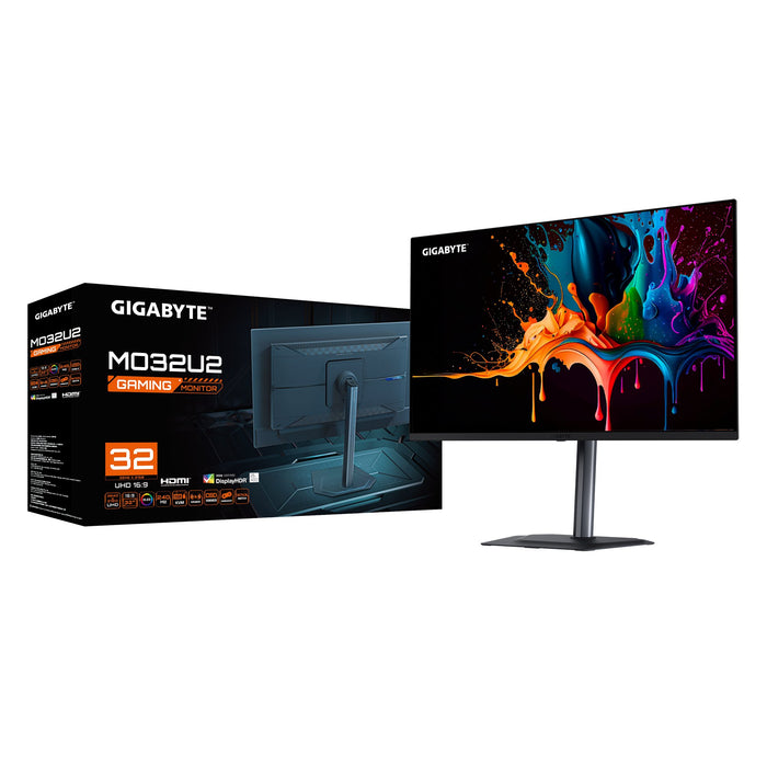 EAN 4719331871918 - GIGABYTE MO32U2 pantalla para PC 80 cm (31.5") 3840 x 2160 Pixeles 4K Ultra HD QD-OLED Negro imagen 5