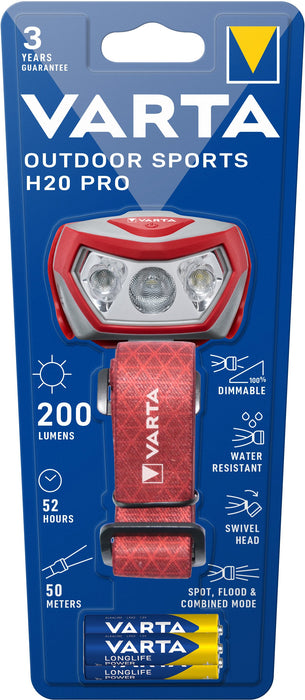 EAN 4008496021529 - Varta Outdoor Sports H20 Pro Gris, Rojo Linterna con cinta para cabeza LED imagen 3