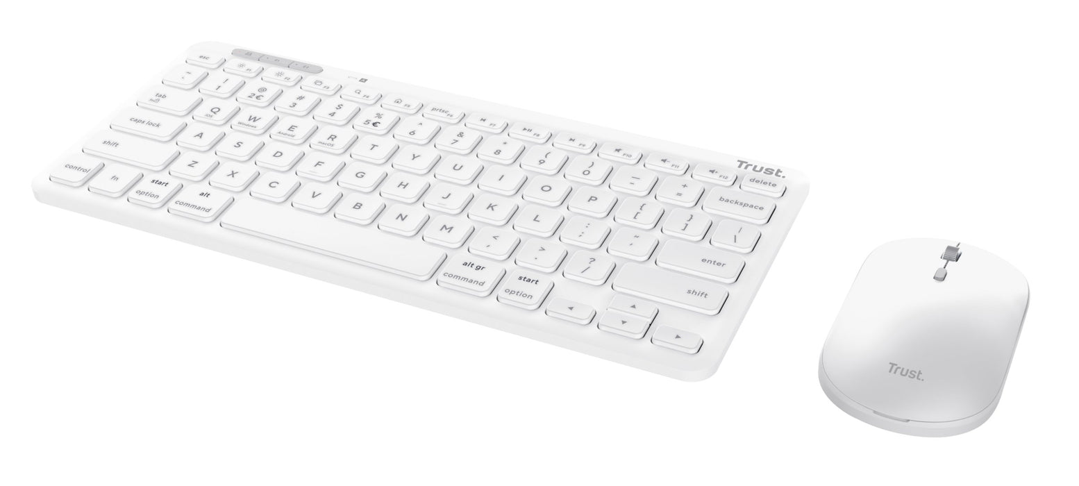 EAN 8713439250763 - Trust Lyra teclado Ratón incluido Oficina RF Wireless + Bluetooth AZERTY Francés Blanco imagen 2