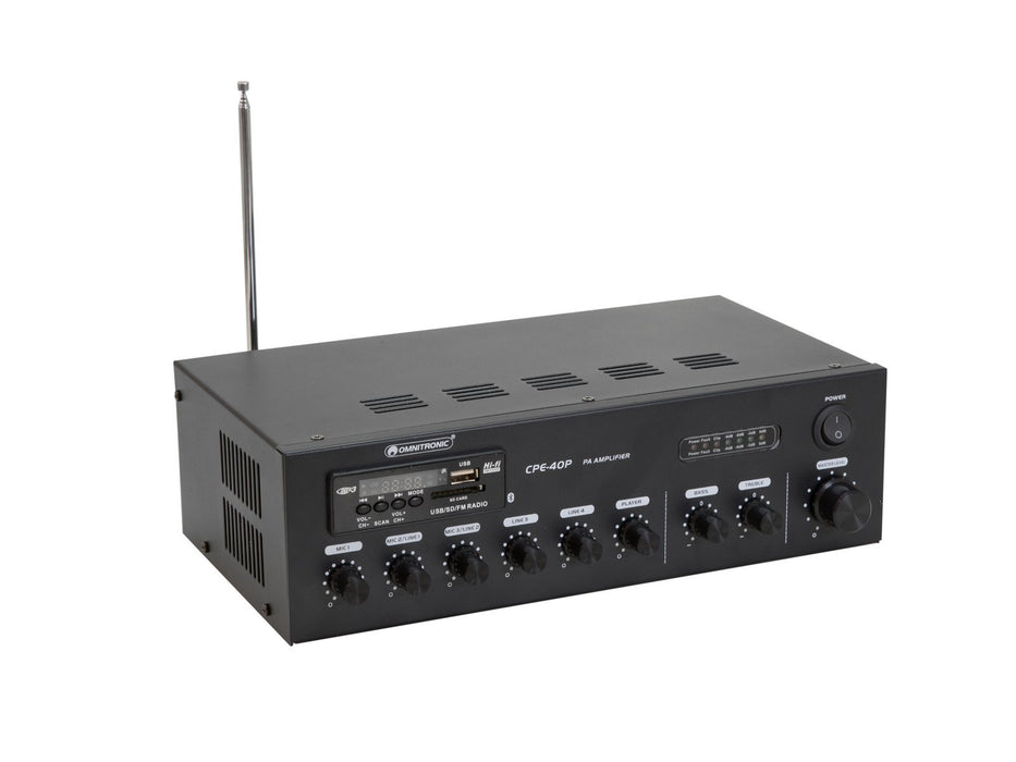 EAN 4026397683141 - Omnitronic 80709605 amplificador de audio Rendimiento/fase Negro imagen 1