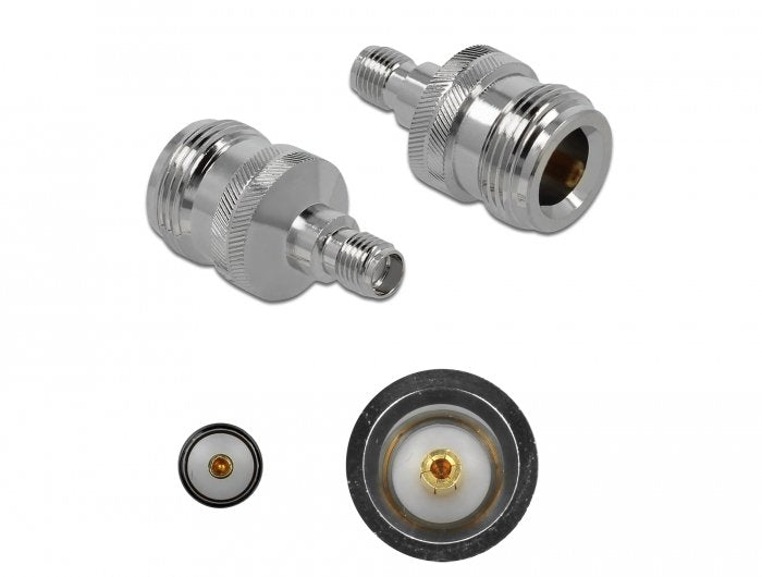 EAN 4043619899869 - DeLOCK 89986 cambiador de género para cable SMA Níquel imagen 1