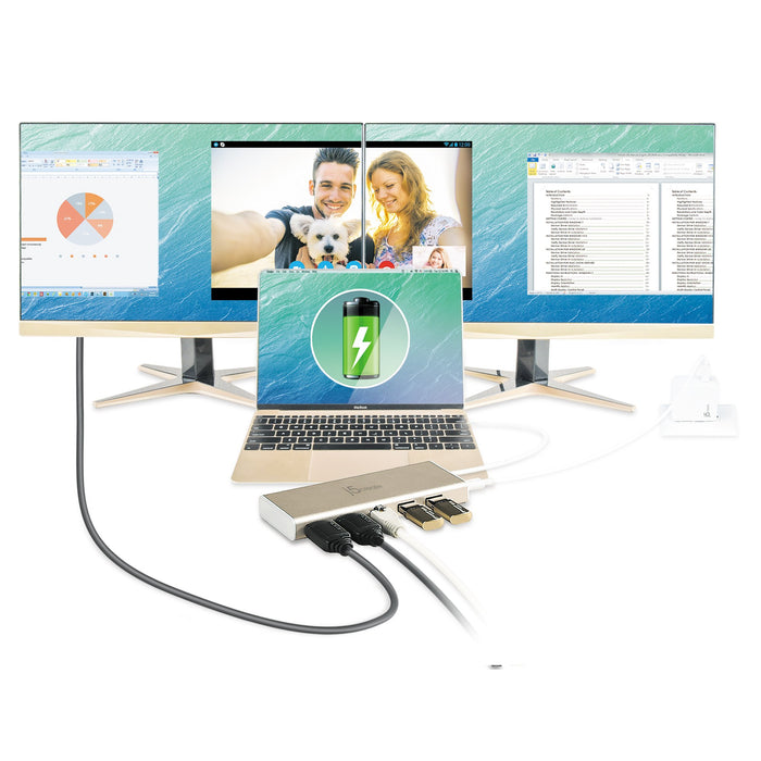 EAN 4712795081831 - j5create JCD381 USB 3.2 Gen 1 (3.1 Gen 1) Type-C Beige, Blanco imagen 5