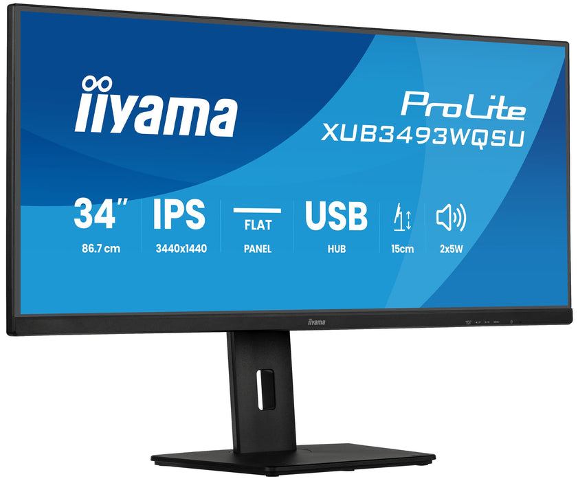 EAN 4948570125609 - iiyama ProLite XUB3493WQSU-B6 pantalla para PC 86,4 cm (34") 3440 x 1440 Pixeles UltraWide Quad HD LED Ne imagen 1