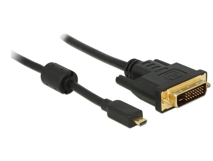 EAN 4043619835850 - DeLOCK 83585 adaptador de cable de vídeo 1 m Micro-HDMI DVI-D Negro imagen 1