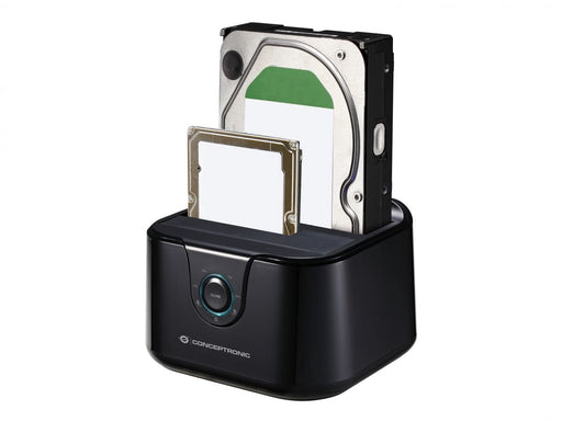 EAN 4015867228661 - Conceptronic DONN12B base de conexión para disco duro USB 3.2 Gen 1 (3.1 Gen 1) Type-B Negro imagen 2