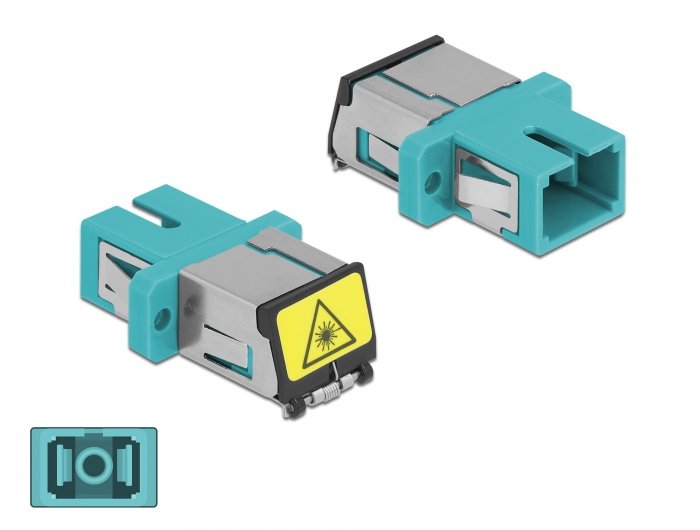 EAN 4043619868902 - DeLOCK 86890 adaptador de fibra óptica SC/SC 1 pieza(s) Color aguamarina imagen 3