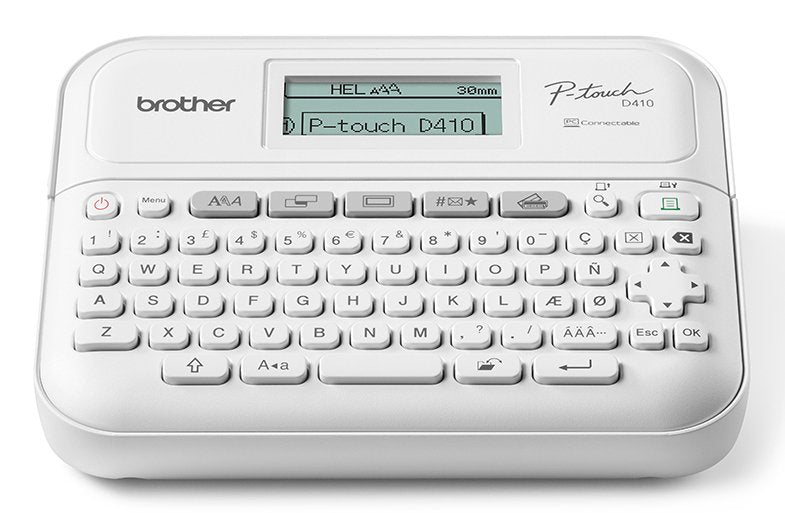 EAN 4977766820073 - Brother PT-D410 impresora de etiquetas Transferencia térmica 180 x 180 DPI 20 mm/s Alámbrico TZe QWERTY imagen 1