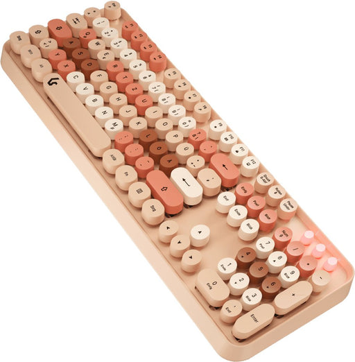 EAN 4250078173472 - KeySonic KSKM-8200M-RF (DE) teclado Ratón incluido Oficina RF inalámbrico QWERTZ Alemán Beige, Marrón, Ro imagen 2