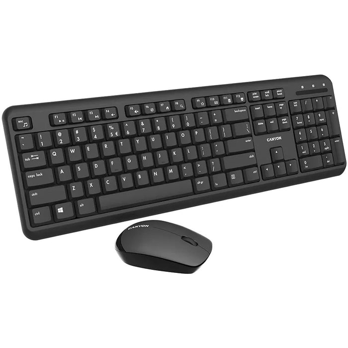 EAN 5291485007331 - Canyon SET-W20 teclado Ratón incluido Hogar / Oficina RF inalámbrico QWERTY Ruso Negro imagen 2